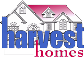 Harvest Home Blue and Red Logo