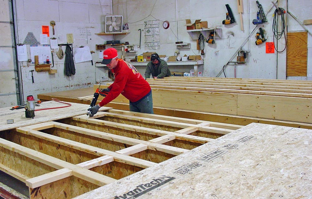 Builders at Harvest Homes Factory building Panelized Walls